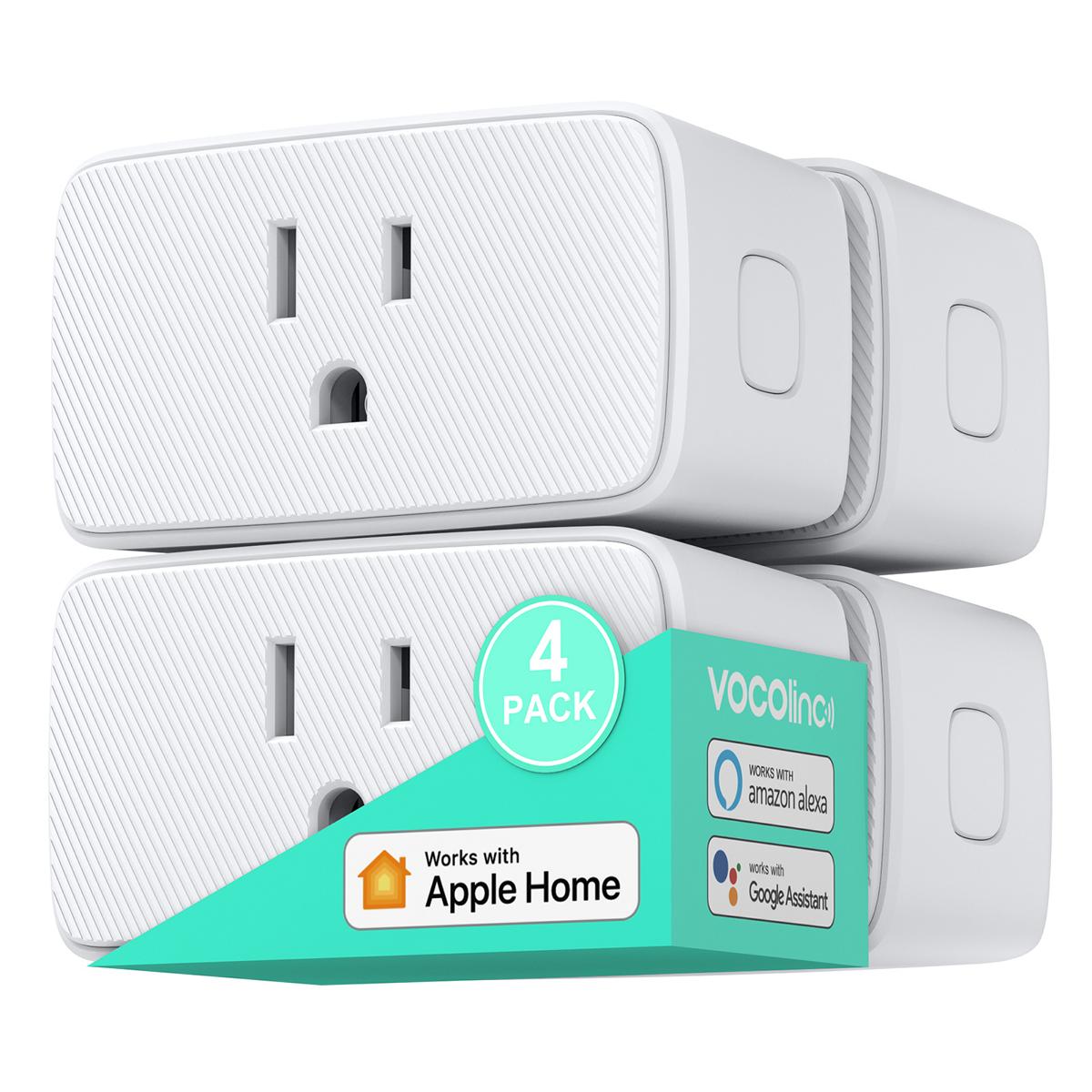 2/3/4Pack Smart Plug Wifi Switch Socket Outlet Work with Alexa Google  Assistant